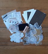 Zwart-Goud - Cadeauset Zwart Met Goud Stickers En Papier - Hobby - Bullet Journal Stickers Set
