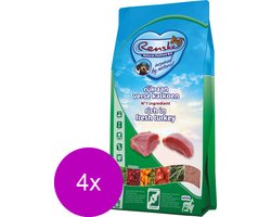4x Renske Super Premium Graanvrij Senior Hondenvoer Kalkoen 2 kg