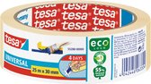 Afplaktape tesa economy 30mmx25m geel | Stuk a 1 rol | 10 stuks