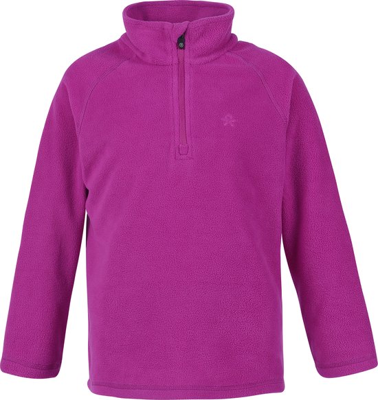 Color Kids - Fleece trui voor kinderen - Gerecycled - Festival Fuchsia - maat 128cm