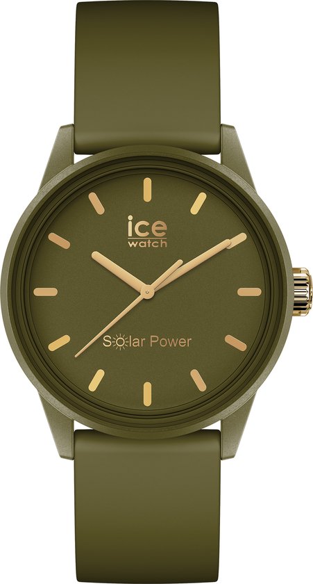 Ice Watch Ice Solar Power - Khaki 020655 Horloge - Siliconen - Groen - Ø 36 mm