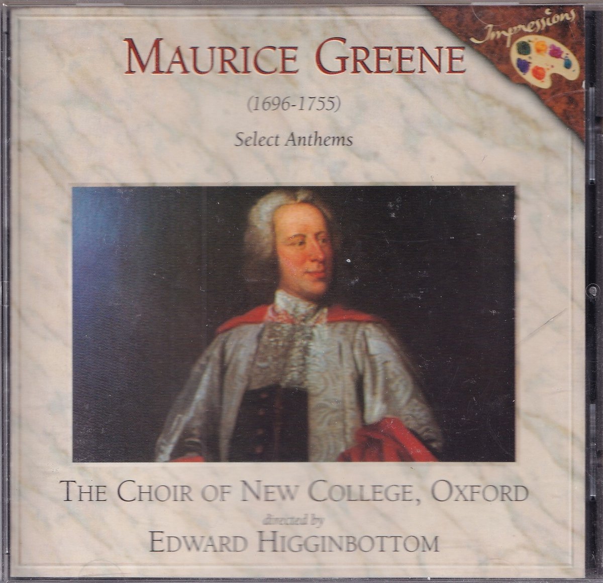 Maurice Greene: Select Anthems , The Choir of New College, Oxford o.l.v. E. Higginbottom