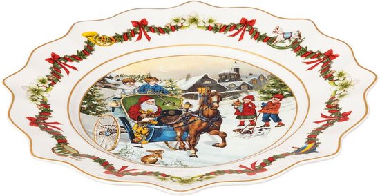 Villeroy & Boch - Bol De Noël Annuel 2025, édition Limitée, Porcelaine, 16.5x16.5x3.5 Cm - 9