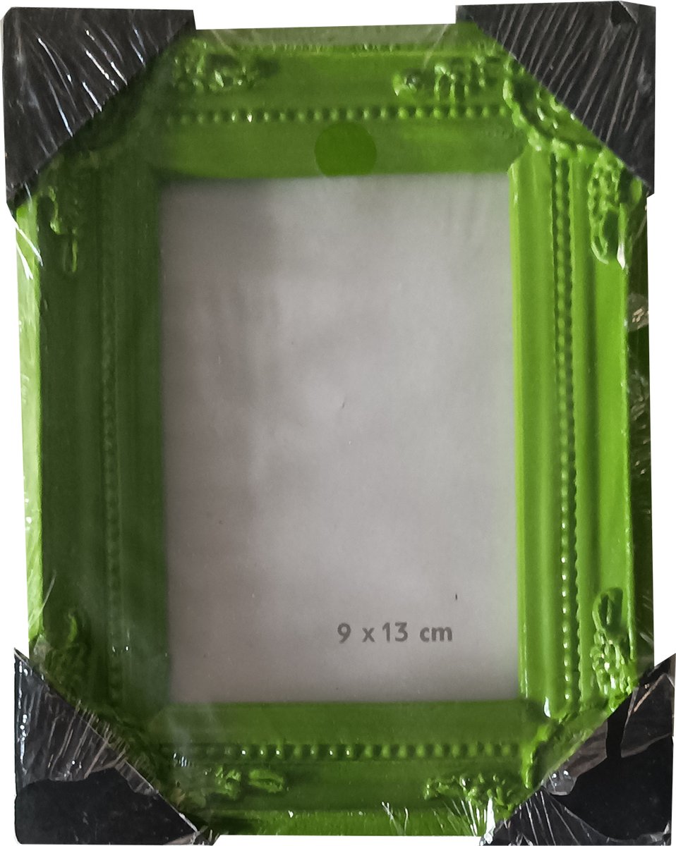 Fotolijst met diepe lijst Barok - Groen - Box frame - 9 x 13 cm