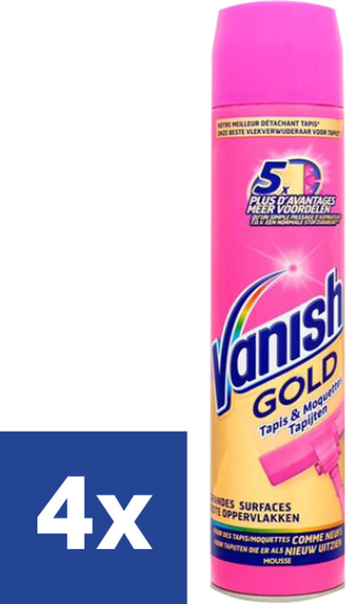 Vanish Powerfoam nettoyant pour tapis - 6 x 600 ml - Conditionnement  avantageux