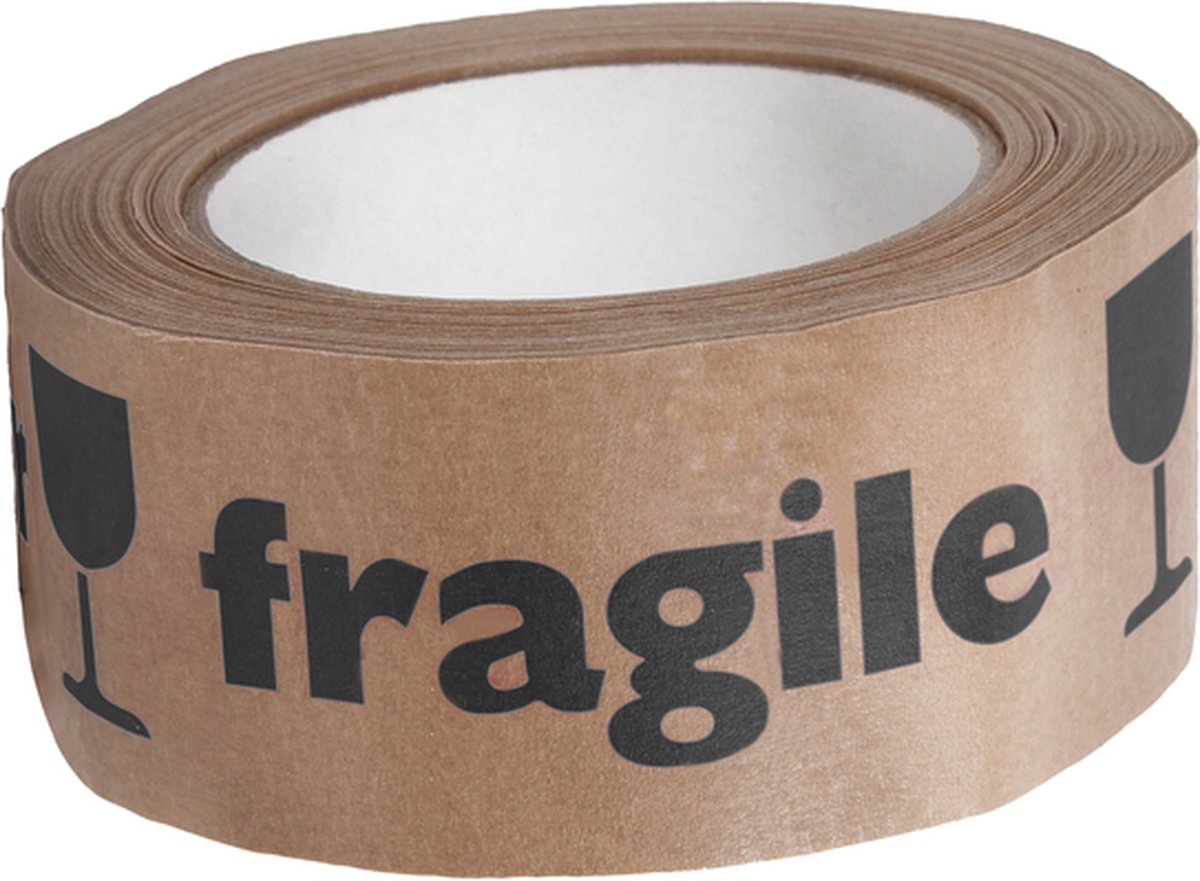 Waarschuwingstape IEZZY 50mmx50m papier br/zw | 12 stuks