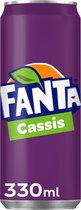 Boisson gazeuse Fanta Cassis canette 0.33l | 24 pièces