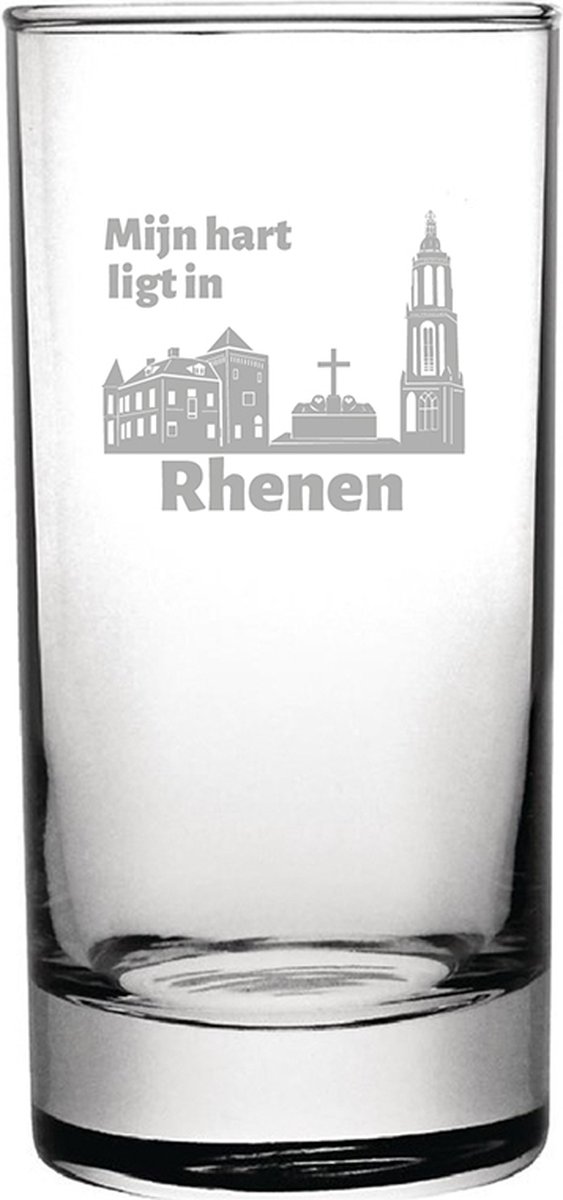 Gegraveerde longdrinkglas 28,5cl Rhenen