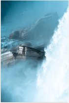 WallClassics - Poster (Mat) - Wilde Zee - 70x105 cm Foto op Posterpapier met een Matte look