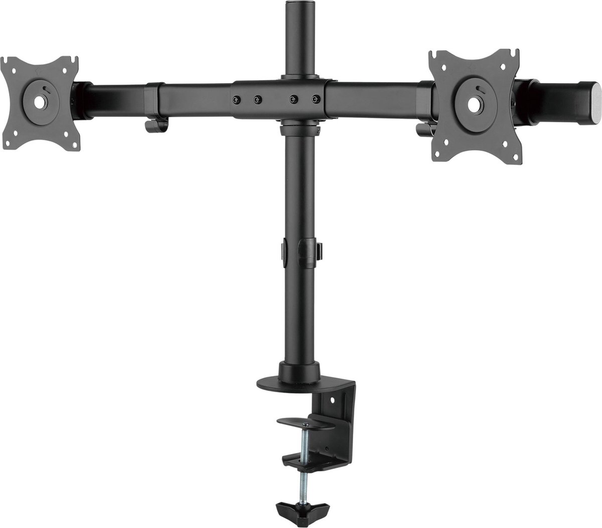 Support pour 3 écrans PC pour bureau via une pince Maclean MC-811 VESA 75x75 100x100 17-27