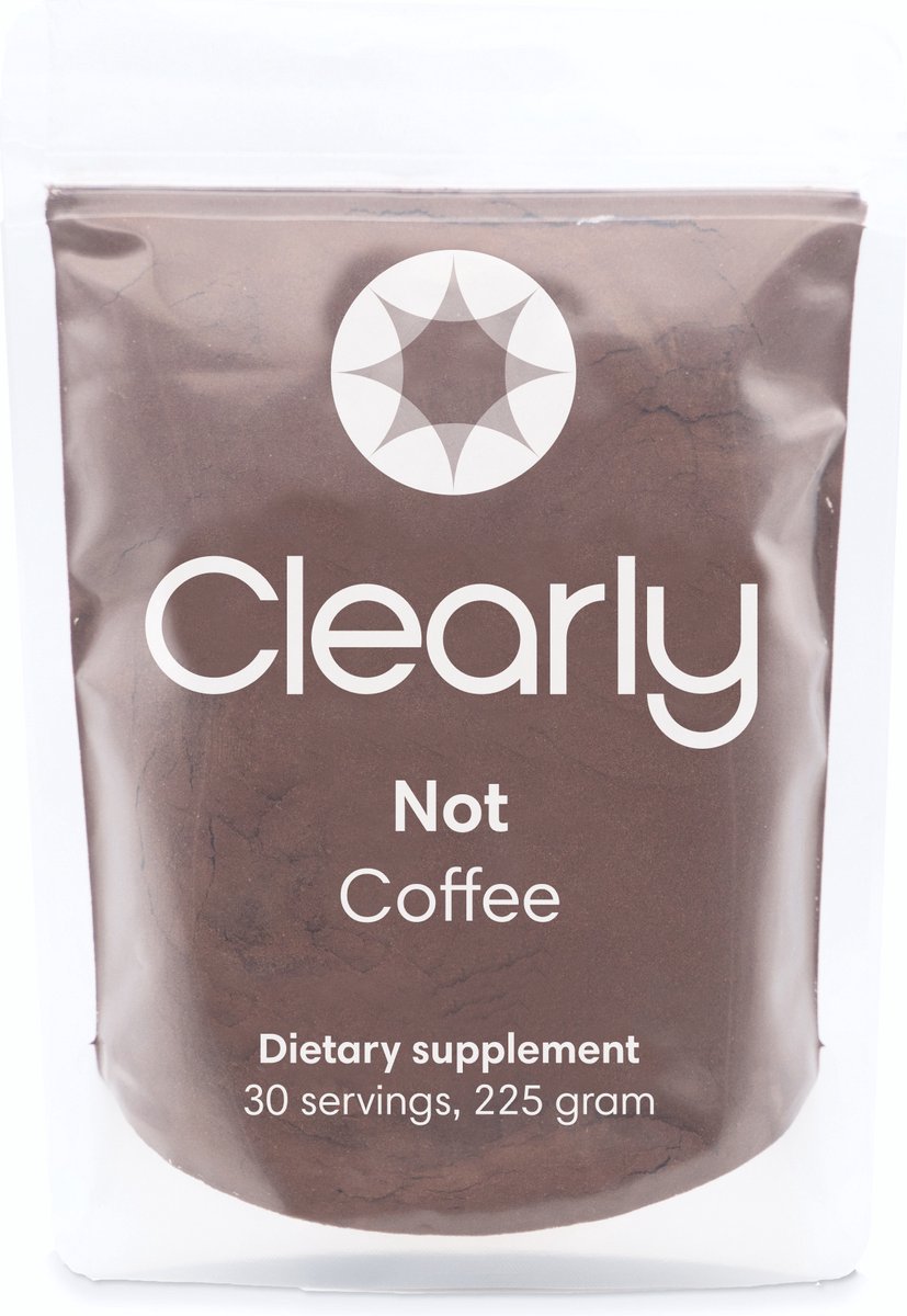 Clearly Not Coffee Morning Focus Mix Cacao, Maca, Lions Mane, Chaga, Cordyceps,...