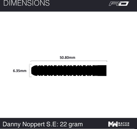 WINMAU - Danny Noppert Freeze Edition: Steeltip Tungsten Dartpijlen Professioneel - 22g van Winmau — afbeelding 3