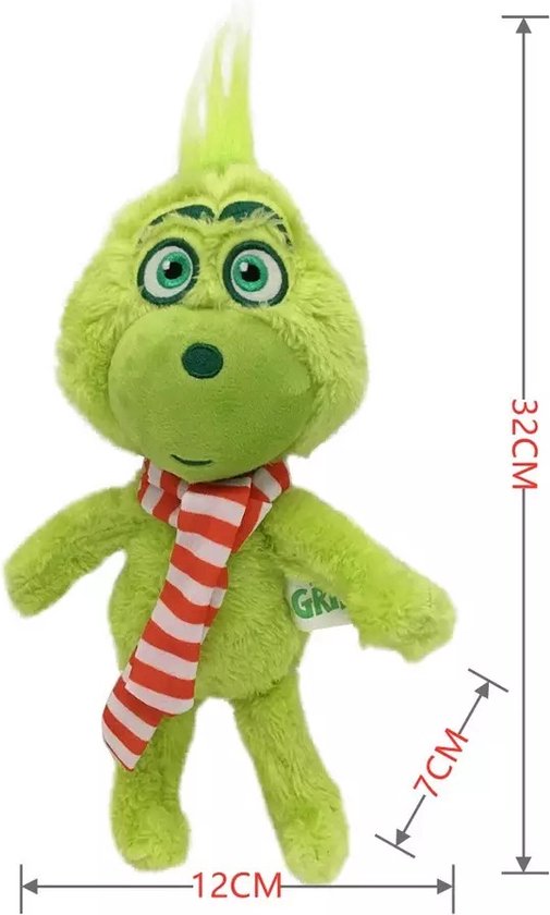 The Grinch Knuffel Kerst - Kerstcadeau - Cadeau voor hem of haar - Sinterklaas cadeau - Groene monster - Christmas gift - Kerstcadeautje
