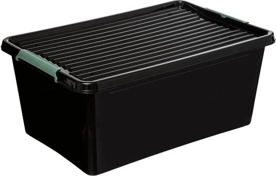 6 Stuk Opbergbox met Deksel Transparant 60x40x35cm 60L