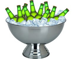 Excellent Houseware Bieremmer/ijsemmer op voet - RVS - 39 x 24 cm