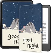 Case2go - E-reader Hoes geschikt voor Amazon Kindle 11 (2022) - Tri-fold Cover - Auto/Wake functie - Good Night