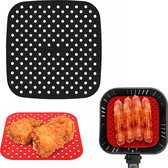 Consumerce® Siliconen AirFryer Baking Mat Square 8.5 Inch (21.6cm) - Rouge - AirFryer Tray