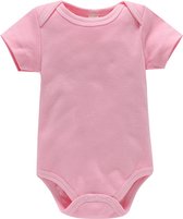 baby jumpsuit korte mouw tas scheet jurkje roze rood(9M)