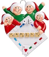 Rudolph and me Kersthanger ornament Familie spelletjes 4