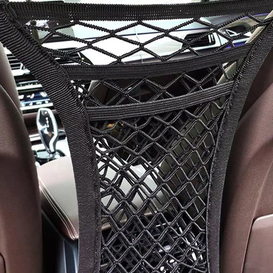 Famanu - Hondenhek Voor De Auto - Universeel Scheidingsrooster Hondennet Voor Auto Honden Met Opbergtas Verstelbaar Touw En Haak Suv Hondenrooster Voor Veilig Transport