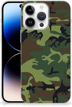 GSM Hoesje Geschikt voor iPhone 14 Pro Max Smartphonehoesje Camouflage