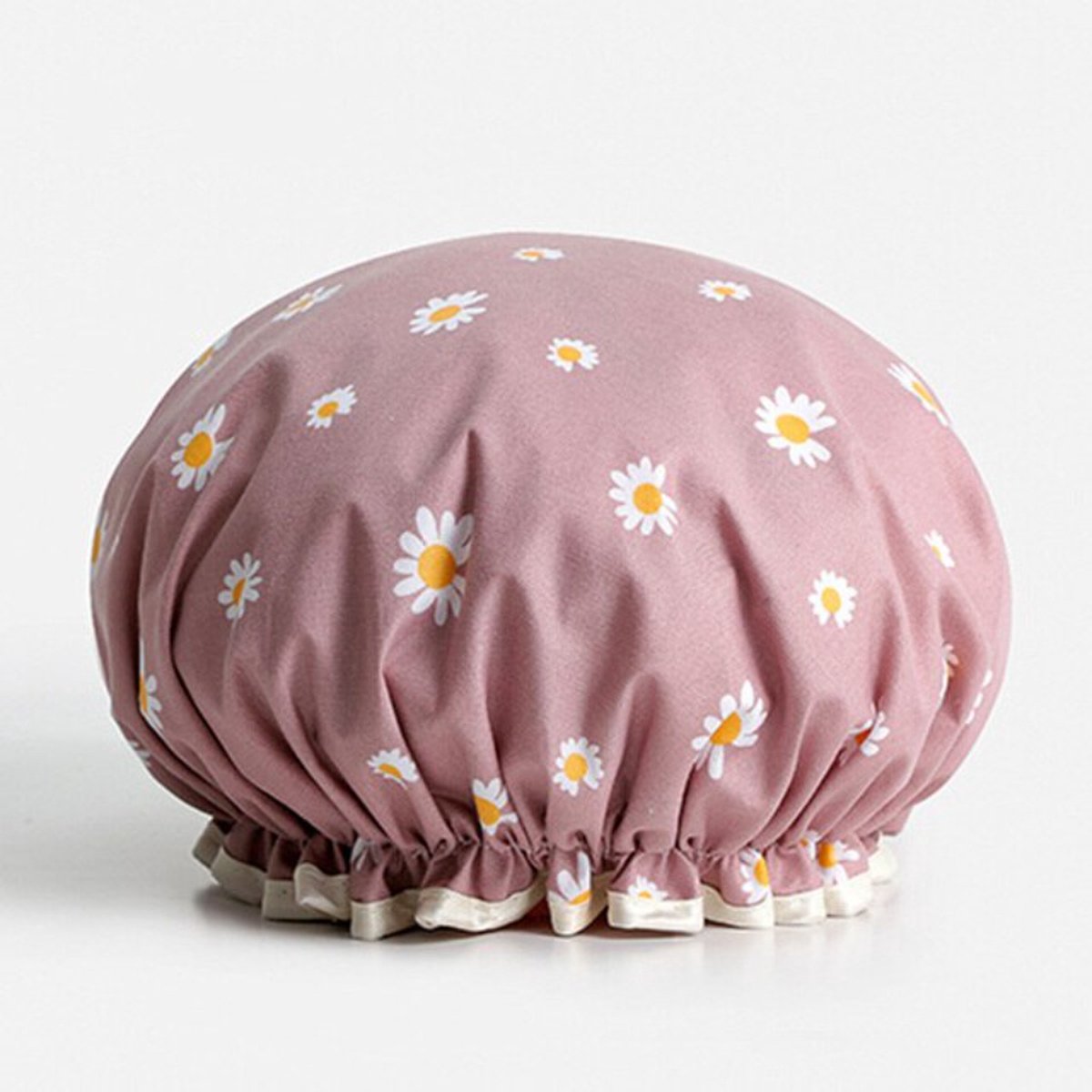 Goedkoopste 2 x Dikke Douche muts - Shower Cap - Purple Daisy - Waterdicht - BadMuts - Dubbele Laag - Douchemuts Haar Cover Bedekking - Vrouwen Benodigdheden DoucheCap Badkamer Accessoires