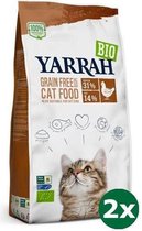 Yarrah cat adult graanvrij kip / vis kattenvoer 2x 6 kg NL-BIO-01