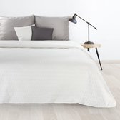 Oneiro’s luxe BONI Type 3 Beddensprei Wit - 170x210 cm – bedsprei 2 persoons – beddengoed – slaapkamer – spreien – dekens – wonen – slapen