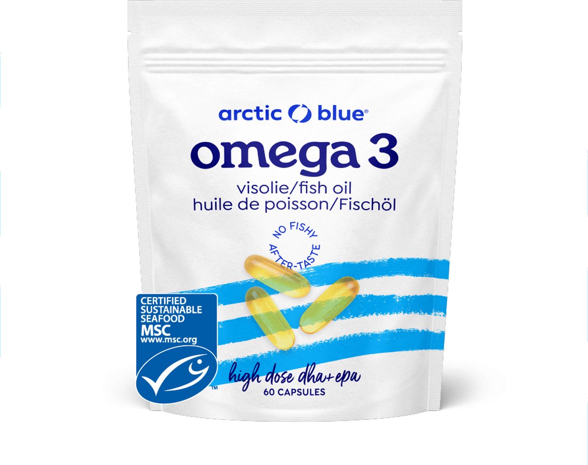 Arctic Blue Omega 3 Pure Alaska MSC Visolie Capsules 60 Capsules