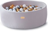 Piscine à balles Bébé Jouets - Safari Jungle - Balles de piscine à balles de douche pour enfants 250 pièces Ø 7 cm - gris, or, argent, perle