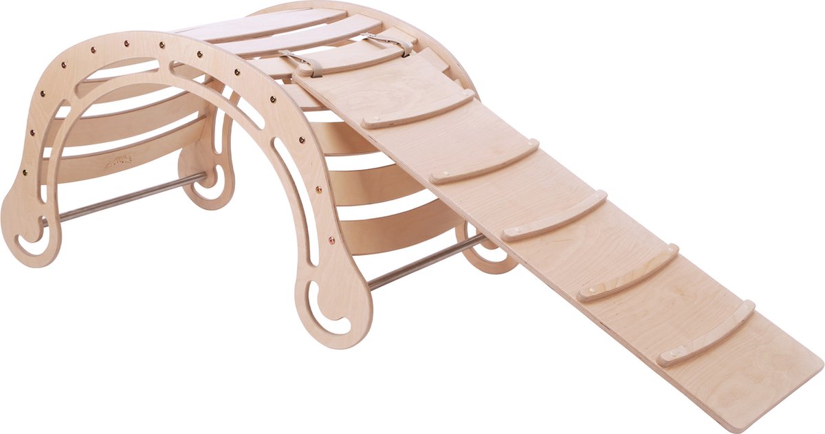 Eduplay Houten Wipwap - Multi Colour, Geschikt Voor Kinderen Om Balans En Coördinatie Te Oefenen