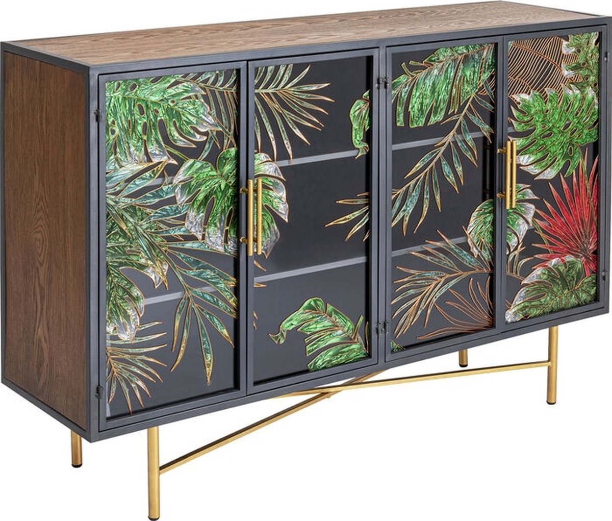 Kare Design Jungle Dressoir - B95 X D38 X H135 Cm - Multikleur