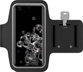 Arara Armband Geschikt voor Samsung Galaxy S20 Ultra sportarmband - hardloopband - Sportband hoesje - zwart