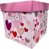 Opberg doos Love You - geschenk verpakking - storage box Large-liefde - Valentijn - verpakking - 3 stuks - LARGE