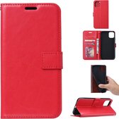 Portemonnee Book Case Hoesje Geschikt voor: iPhone 13 Pro Max -  rood