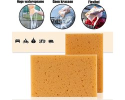 4x stuks grote schoonmaakspons / viscose autospons / spons - Schoonmaakartikelen / auto wassen