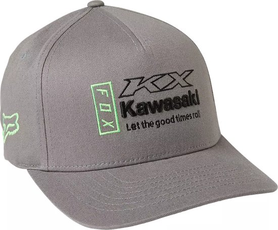 Fox Racing Kawi Flexfit Kawasaki Pet Grijs L/XL