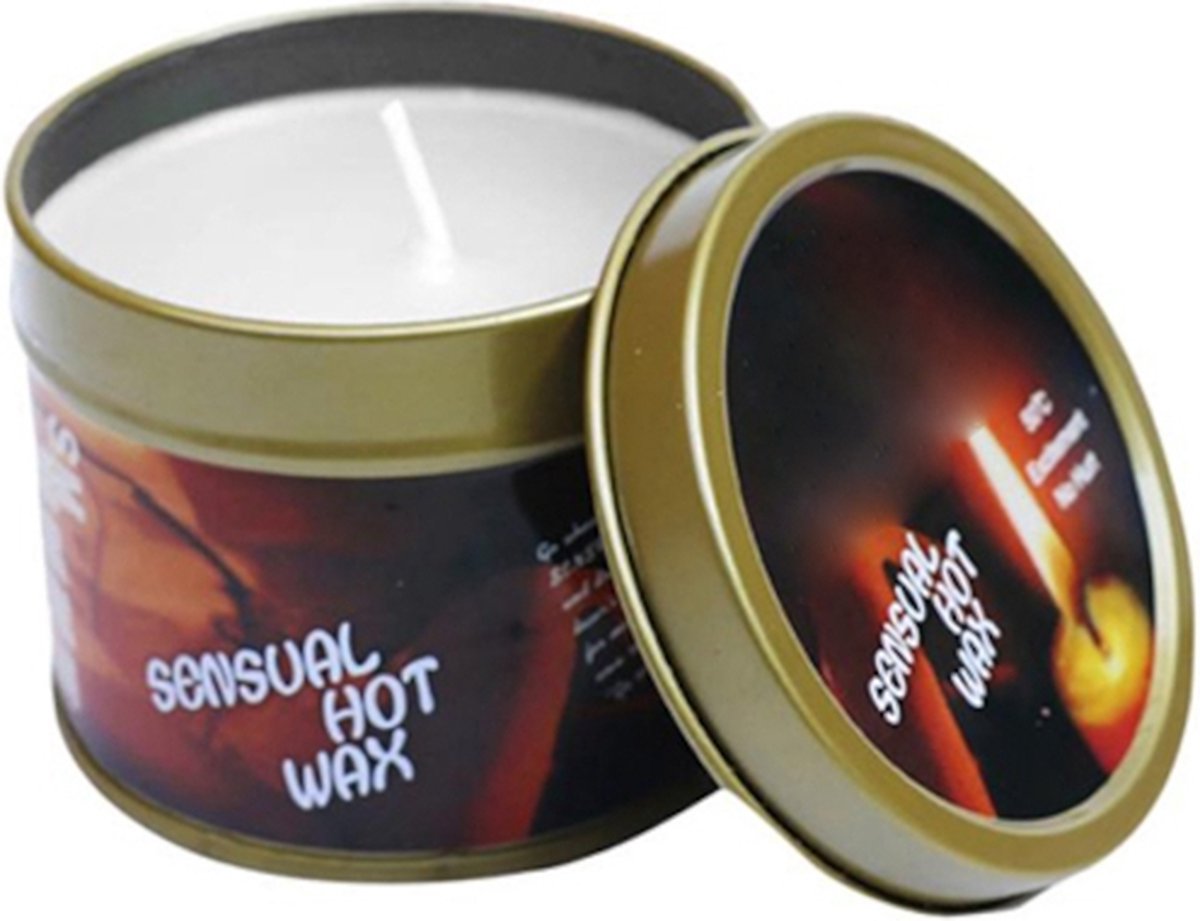 Goedkoopste Hot Wax Massagekaars In Blik - Wit - Warme Massageolie - 100 Natuurlijke Oliën
