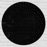 WallClassics - Muursticker Cirkel - Abstracte Puntjes - 100x100 cm Foto op Muursticker