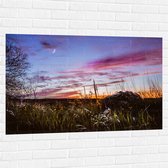 WallClassics - Muursticker - Roze Wolken in de Lucht - 120x80 cm Foto op Muursticker