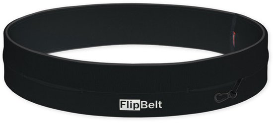 FlipBelt Classic – Running Belt – Hardloopriem voor Telefoon, Water en Meer – Unisex – Zwart – XL