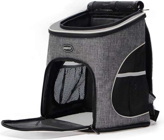 Wowup Huisdiertas | Dierendraagtas | Pet Travelbag | Rugtas | Luxe reistas | Reismand | Hond reistas | Kat reistas | Katten draagtas | Honden draagtas | Transporttas | Transportbox | Vakantie | Vervoerbaar | Handige vakjes | Reisbench | 32x27x39cm
