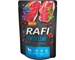 Rafi Adult - Natvoer Hond - Lam, Bosbes & Cranberry - Graanvrij - 300g