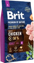 Brit Premium by Nature Adult Small - Droog hondenvoer - 3 kg