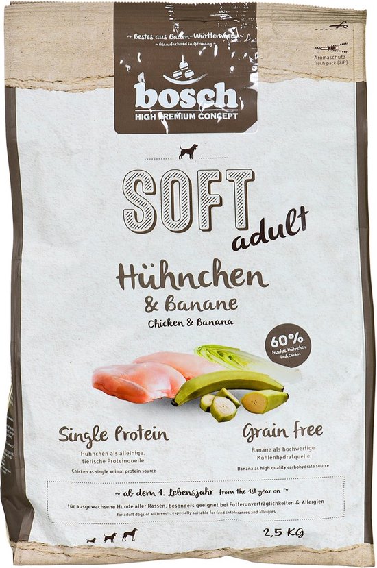 Bosch hondenvoer Plus Chicken & Bananas 2,5 kg