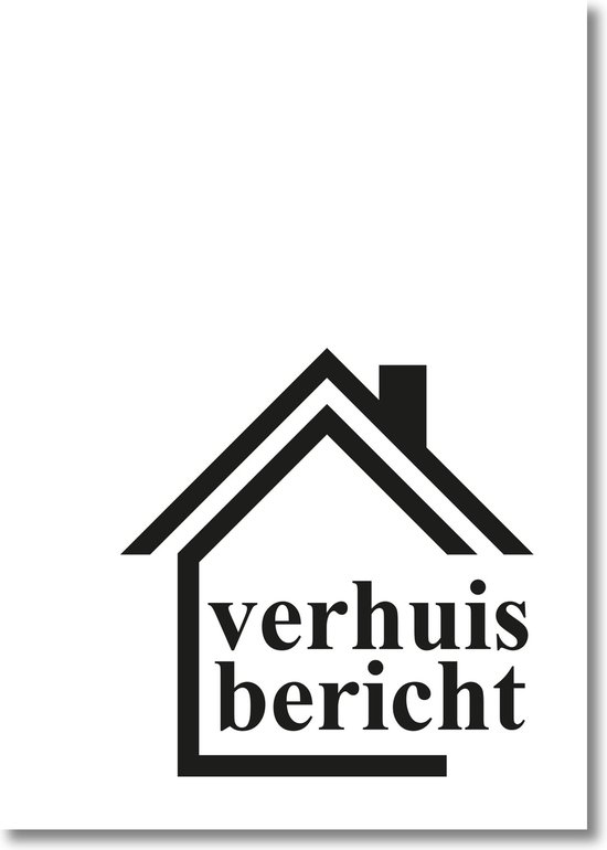 Verhuisbericht | verhuiskaarten - adreswijziging | A6 | kaartenset | 12 stuks