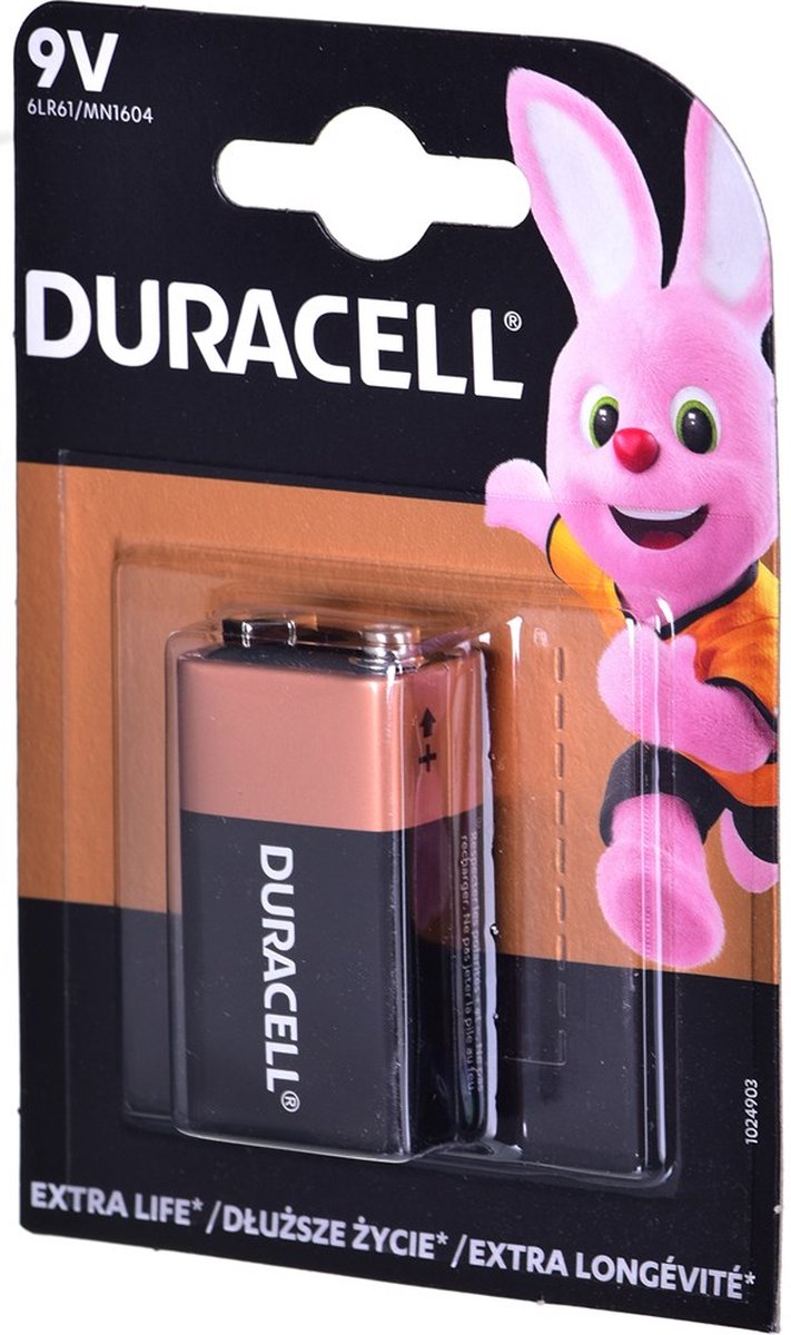 DURACELL Basic 9V K1 Batterij