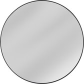 Ronde Spiegel - Wandspiegel - Zwarte Rand - Metalen Rand - Industrieel - 96 cm