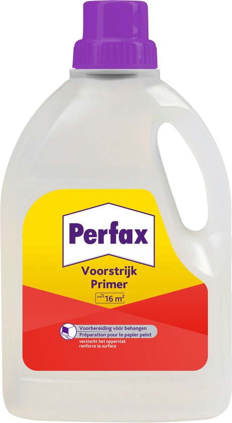 Perfax Behang Muur Voorstrijk - Primer Behanglijm Behangplaksel - 1 Liter |  bol.com