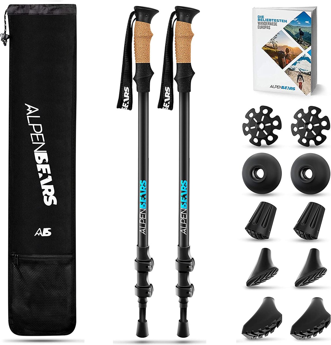 Luxe Nordic wandelstok - Nordic walking stokken - wandelen bergen - vrije tijd sport